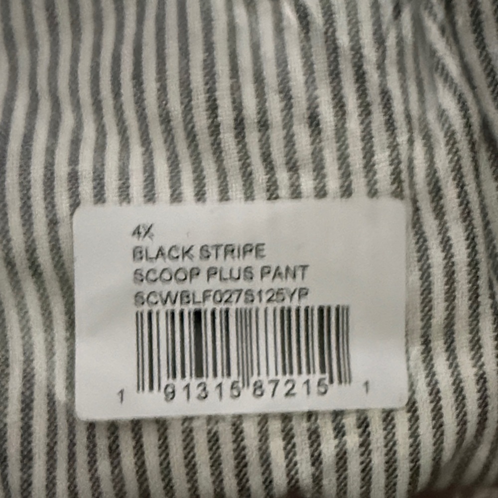 Scoop Brand Wide Leg Pull-On Linen Pants comfy pockets - plus size only - Picture 6 of 6